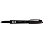 Basics&reg; Permanent Markers Pen Style Fine Tip Black 12/box