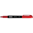 Basics&reg; Permanent Markers Pen Style Fine Tip Red 12/box