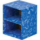 Fellowes Bankers Box Classroom Stackable 2-Shelf Cube Organizers, 4pk