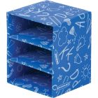 Fellowes Bankers Box Classroom Stackable 3-Shelf Cube Organizers, 4pk