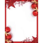 St. James&reg; Holiday Paper, Red Accents, 8 1/2" x 11" , 25 Per Package