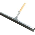 Globe 24" Straight Squeegee Black Rubber Assembled With 54" Tapered Wood Handle