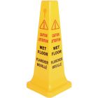 Globe Safety Cone English-French - Small/ 26"H / Yellow