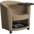 Global Sirena Lounge Chair, Laminate Book Shelf