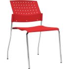 Global Armless Chair, Polypropylene Seat & Back