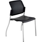 Global Sonic Armless Stacking Chair with Mesh Back
