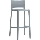 Offices To Go Bakhita Armless Bar Stool, Polymer Seat & Back