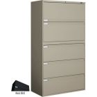 Global 9300 Plus Fixed Lateral File Cabinet - 5-Drawer