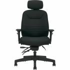 Basics Comfort-Time Ultra Multi-Tilter Big & Tall Chair with Headrest Carbon