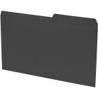 Basics&reg; Coloured Reversible File Folders Legal Black 100/box