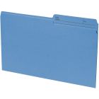 Basics&reg; Coloured Reversible File Folders Legal Blue 100/box