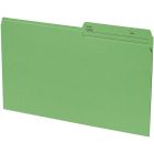 Basics&reg; Coloured Reversible File Folders Legal Green 100/box