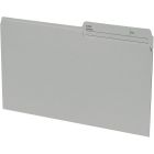 Basics&reg; Coloured Reversible File Folders Legal Grey 100/box