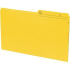 Basics&reg; Coloured Reversible File Folders Legal Yellow 100/box