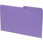 Basics&reg; Coloured Reversible File Folders Legal Violet 100/box