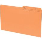Basics&reg; Coloured Reversible File Folders Legal Orange 100/box