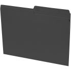 Basics&reg; Coloured Reversible File Folders Letter Black 100/box
