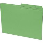 Basics&reg; Coloured Reversible File Folders Letter Green 100/box