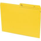 Basics&reg; Coloured Reversible File Folders Letter Yellow 100/box