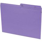 Basics&reg; Coloured Reversible File Folders Letter Violet 100/box