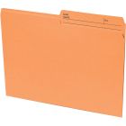Basics&reg; Coloured Reversible File Folders Letter Orange 100/box