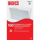 Basics&reg; Reversible File Folders Legal Ivory 100/box