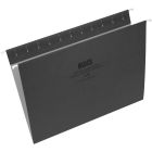 Basics&reg; Coloured Hanging Folders Letter Black 25/box