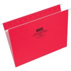Basics&reg; Coloured Hanging Folders Letter Red 25/box