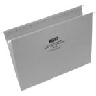 Basics&reg; Coloured Hanging Folders Letter Grey 25/box