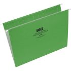 Basics&reg; Coloured Hanging Folders Letter Light Green 25/box