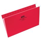 Basics&reg; Coloured Hanging Folders Legal Red 25/box
