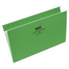 Basics&reg; Coloured Hanging Folders Legal Light Green 25/box
