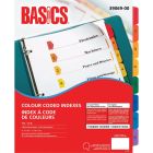 Basics&reg; Colour Coded Indexes 1-8, 4 sets/pkg