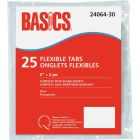 Basics&reg; Flexible Tabs 2" Clear 25/pkg