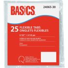 Basics&reg; Flexible Tabs 3-1/2" Clear 25/pkg