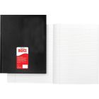 Basics Hard Cover Flush-Cut Notebook - Black Cover