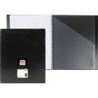 Basics&reg; Classic Coil Notebook 11" x 8-1/2" 152 pages Black