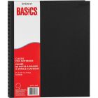 Basics Hard Cover Twin-Wirebound Coil Notebook - Black Cover
