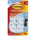 Command Mini Clear Hooks with Clear Strips