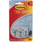 Command Small Clear Wire Hooks with Clear Strips