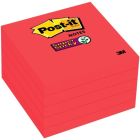 Post-it&reg; Super Sticky Notes, Red 76x76mm