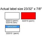 Sparco T06202 White Permanent Labels for use with Avery Dennison 106 One Line Labeler