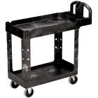 Rubbermaid 4500-88 HD 2-Shelf Utility Cart w/Lipped Shelf (Small)