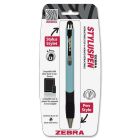 Zebra Pen Touchscreen Retract Stylus Pen, 8.0mm, Light Blue