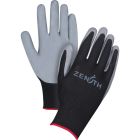 Zenith Black Nylon Nitrile Coated Gloves, Size 7