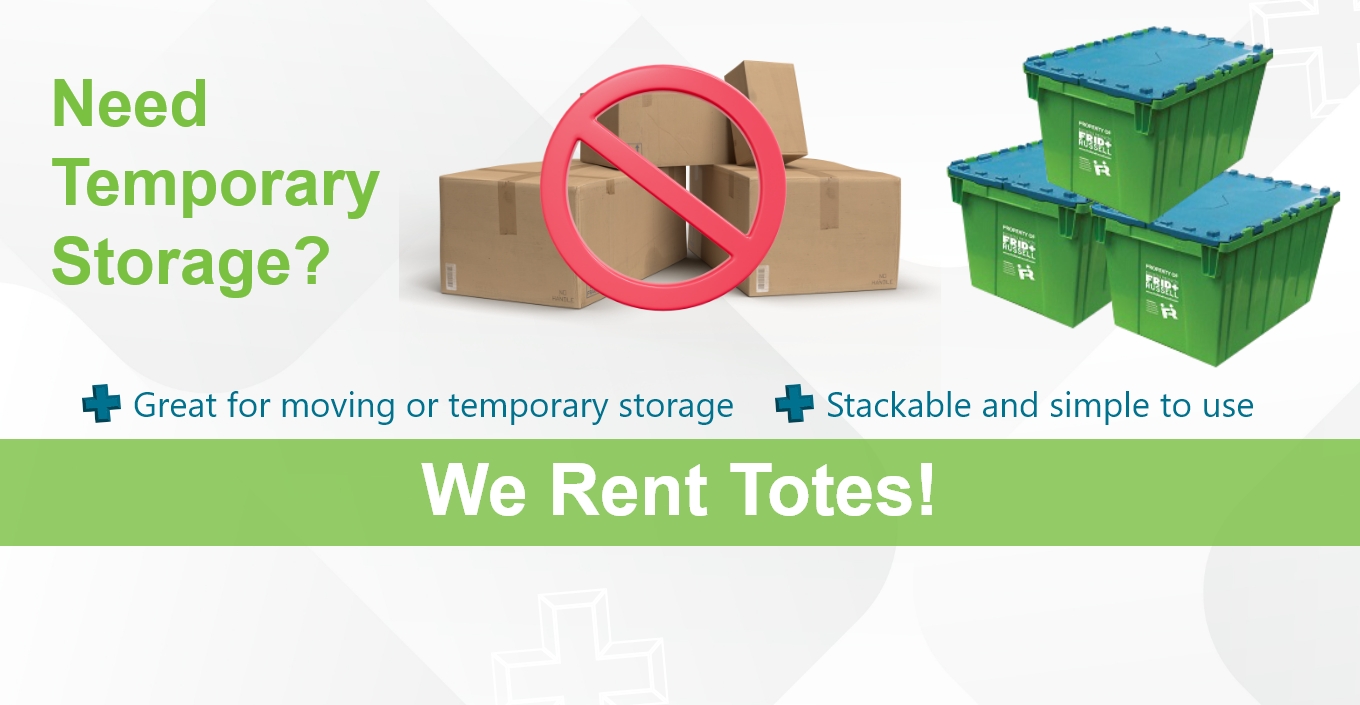 FRID+ Russell Temporary Storage Tote Rentals