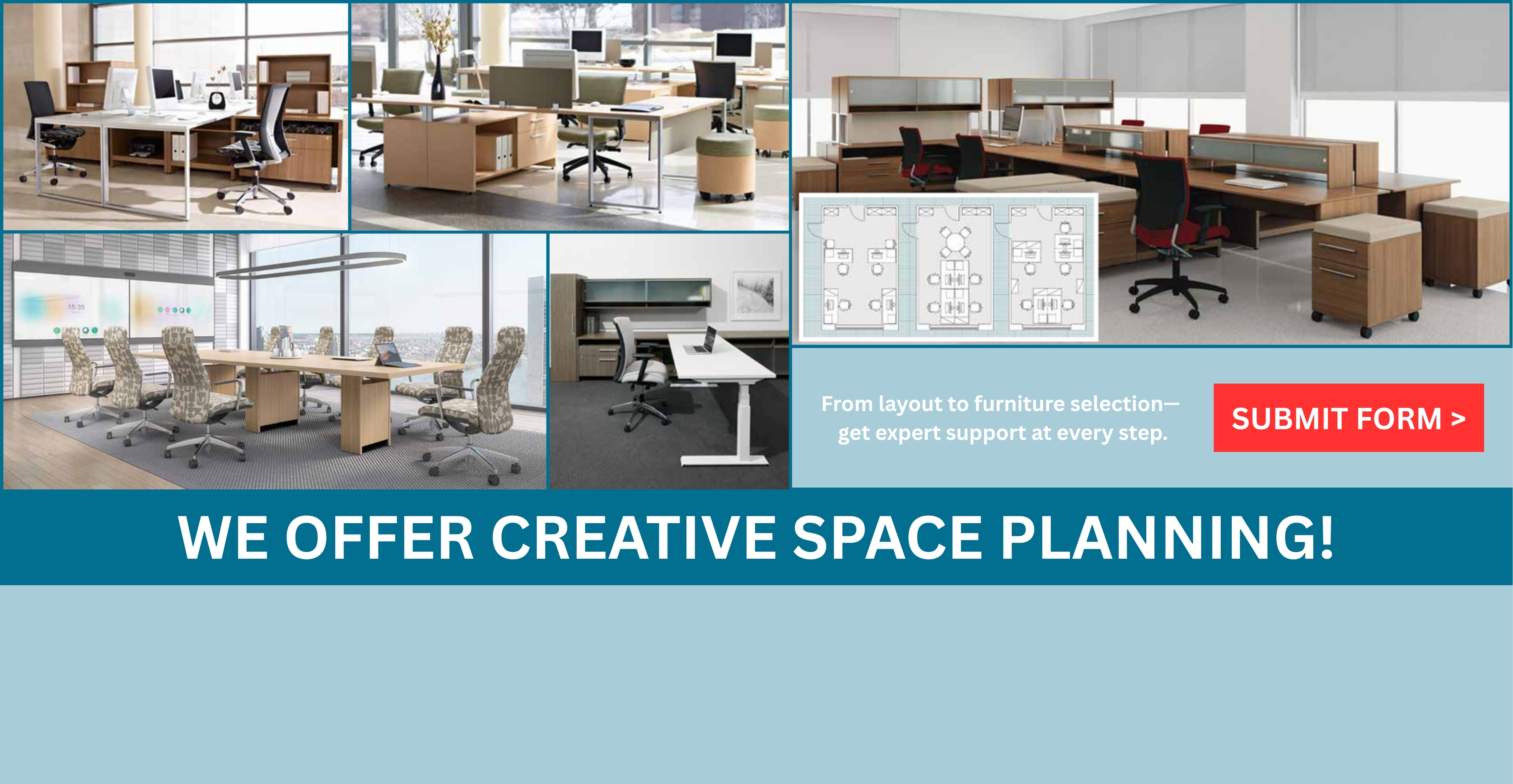 FRID+ Russell Business Products Office Furniture Creative Space Planning 